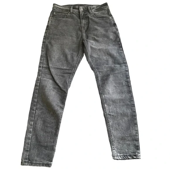 koaj Jeans Koaj Basic Blackgrey Lowrise Carrot Fit Skinny